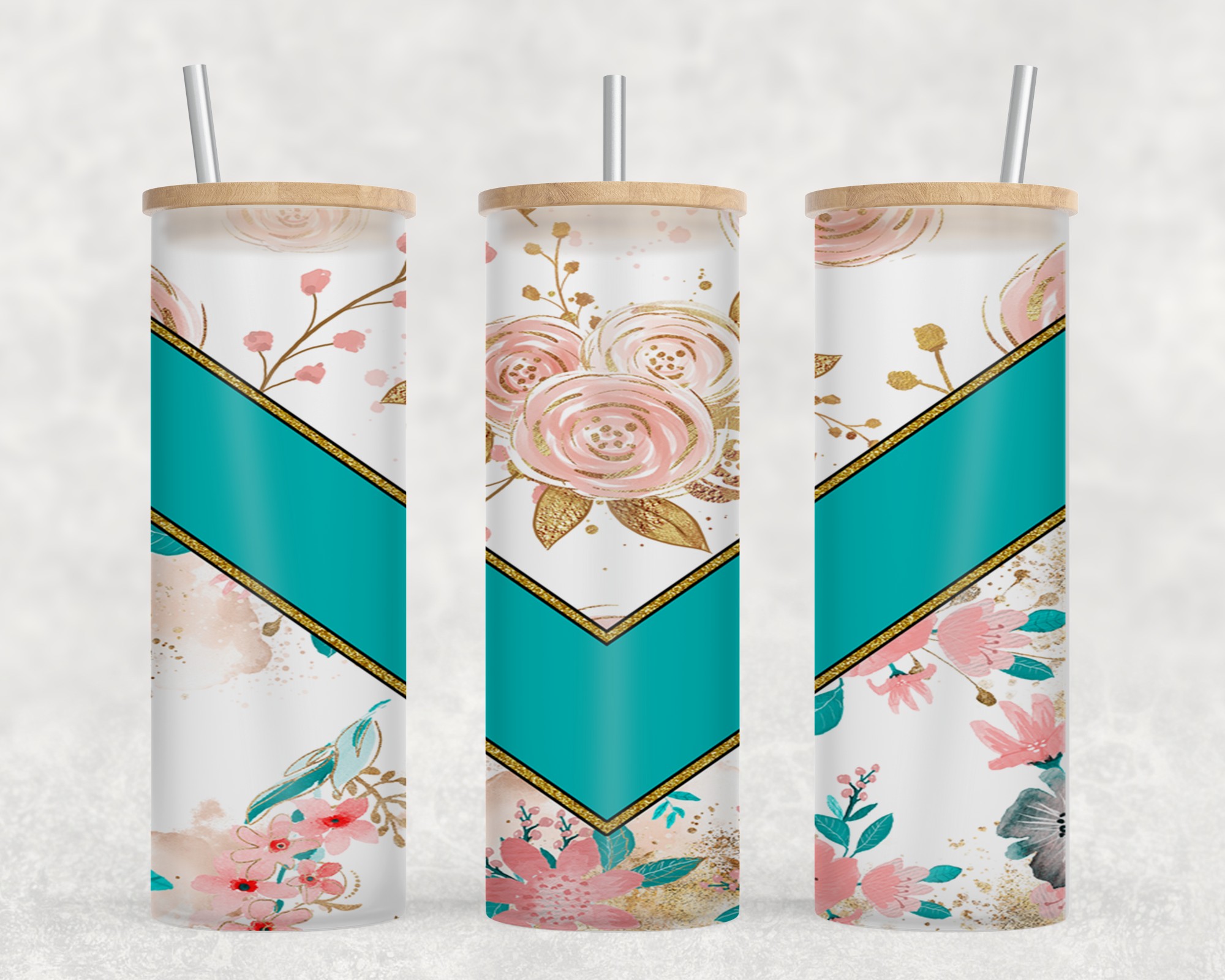 Teal Vee Roses-10615